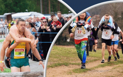 ভালোবাসার পরীক্ষা দিতে স্ত্রীকে কাঁধে নিয়ে দৌড়াতে হয় স্বামীকে