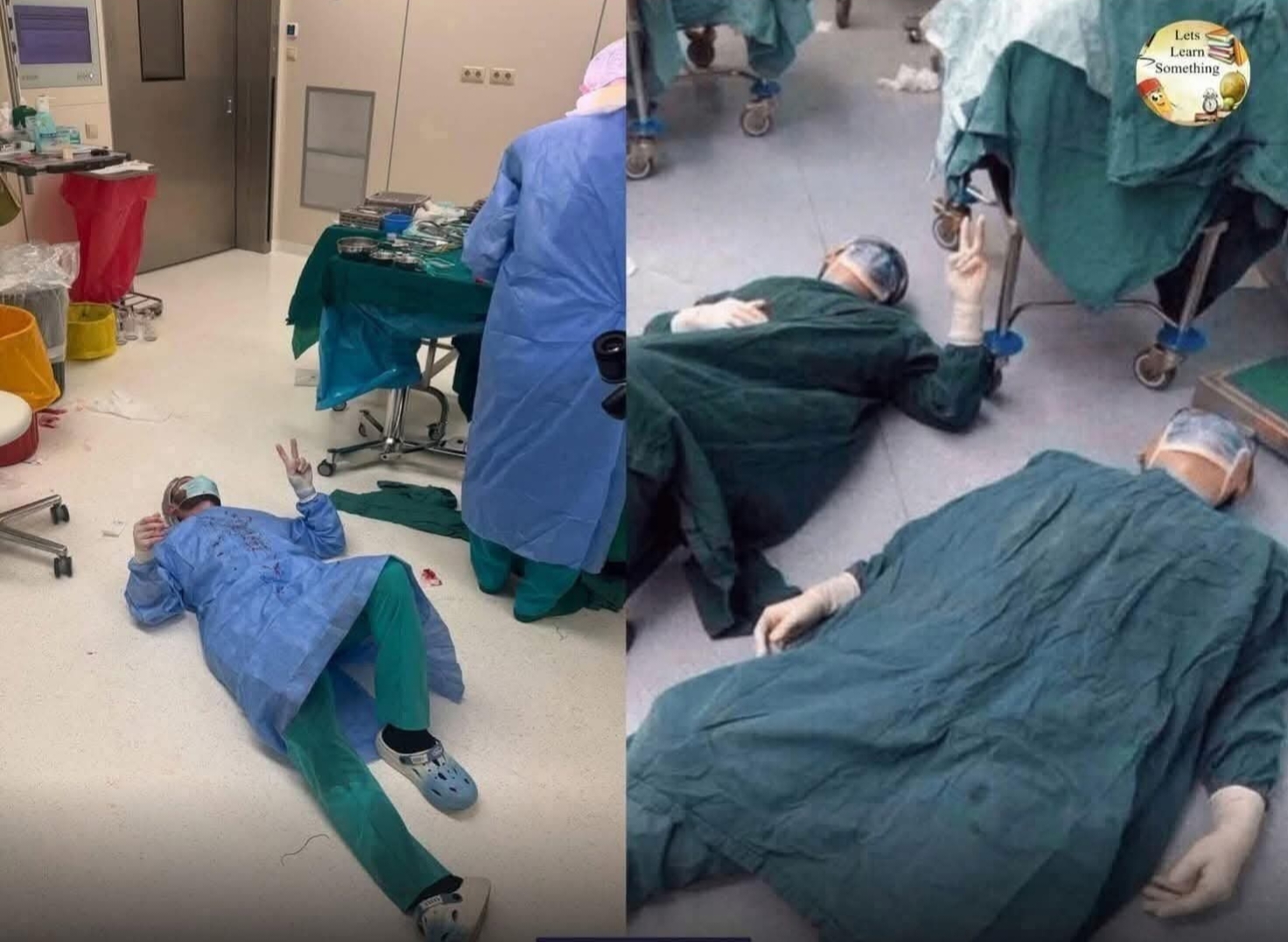 ৩২ ঘণ্টা ধরে ব্রেন সার্জারি করে মেঝেতে লুটিয়ে পড়লেন দুই চিকিৎসক — চীনের এক ছবিতে কেঁদে উঠলো মানবতা