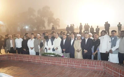 জাতীয় স্মৃতিসৌধে তারেক রহমানের শ্রদ্ধা