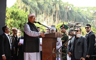 ওসমান শরীফ হাদিকে বিদায় দিতে আসি নাই-তুমি আমাদের বুকের মধ্যে আছো : প্রধান উপদেষ্টা